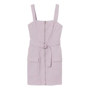 🙋‍♀️H&M Divided Lavender Zip-front Overall Dress🙋‍♀️